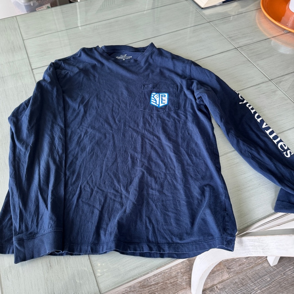 Vineyard Vines Dark Blue Long Sleeve Tee